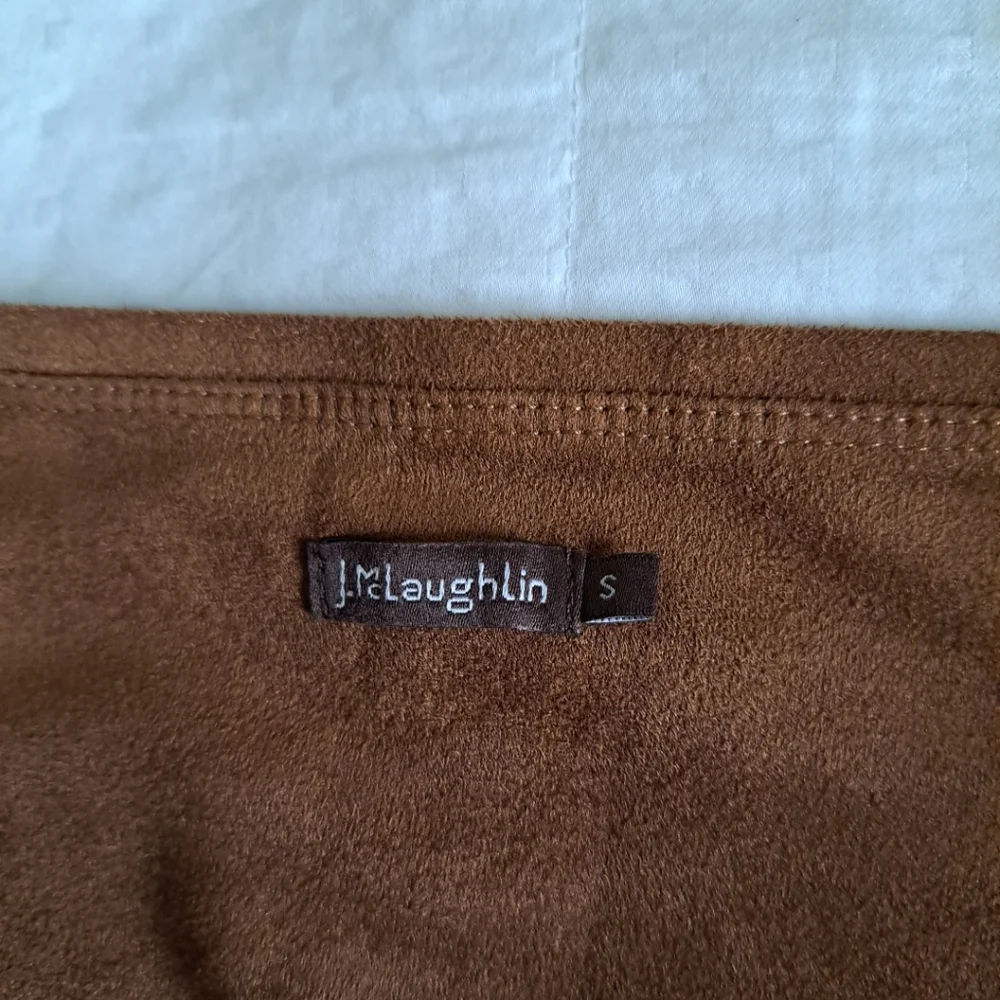 J. McLaughlin Women’s Rust Faux Suede Lori Leggings Pants Size S $178
